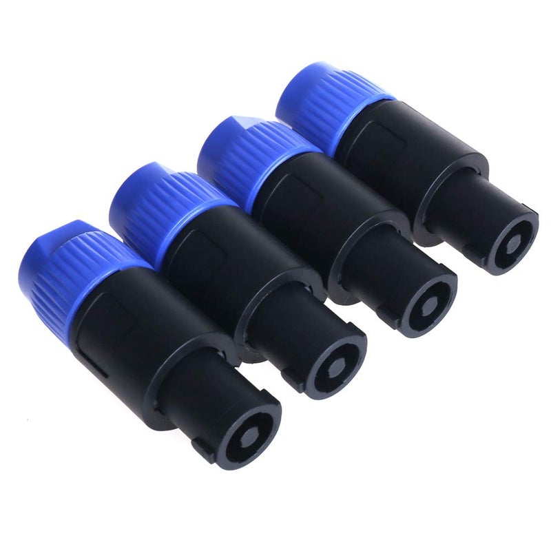 NANYI NL4FC speakon Cable Crown Amplifier, Audio Speaker Plug Twist Lock 4 Pole Speaker Plug Compatible with Neutrik Speakon NL4FC, NL4FX, NLT4X, NL2FC - 4 Pack - Image 5